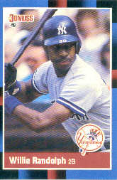 1988 Donruss Baseball Cards    228     Willie Randolph